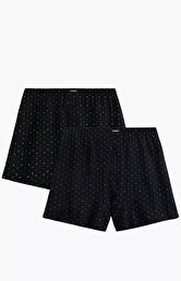 2-pack bokserki męskie luźne 2MBX-081-CZARNY