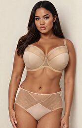 Beżowy biustonosz usztywniany VB-430