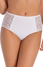 Białe damskie figi z wysokim stanem Eco Exclusive 1109