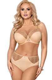 Biustonosz półusztywniany semi-soft beżowy VB-355 Maxi